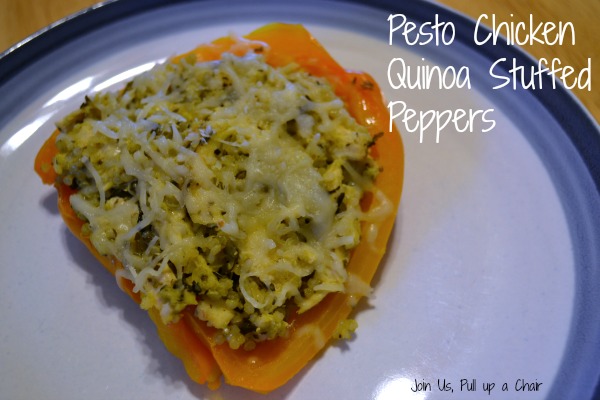 Pesto Chicken Quinoa Stuffed Peppers | Join Us, Pull up a Chair