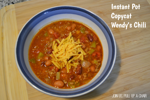 Instant Pot Copycat Wendy's Chili | Join Us, Pull up a Chair